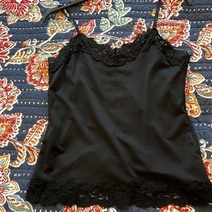 Black tank with adjustable straps
